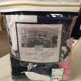 Pillow Cover Crown & Ivy Navy Pink Standard