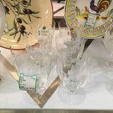 SET OF 6 Kosta Boda "Ofelia" Clear Wine Glasses