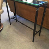 Petite Metal & Glass Console