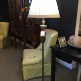 Ornate Brass & Stone Floor Lamp