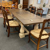 Bramble French Country 2-Tone Mahogany Table & Chairs