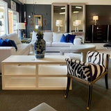 Restoration Hardware Ivory Performance Fabric Cornerless Sectional