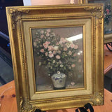 Vintage "D'Azalles Roses" by Marcel Dyf Framed Art