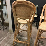 Serena & Lily Sunwashed Riviera Rattan 42x17x18 Counter Stool