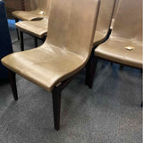 Studio Haupe Leather & Wood Dining Chairs