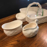 Tiffany & Co.Berry Basket with Cream & Sugar Set