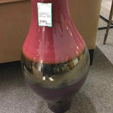 Pier 1 Vase Rust/Copper/Brown with Silver Beaded Stems